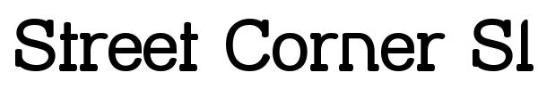 Street Corner Slab font preview
